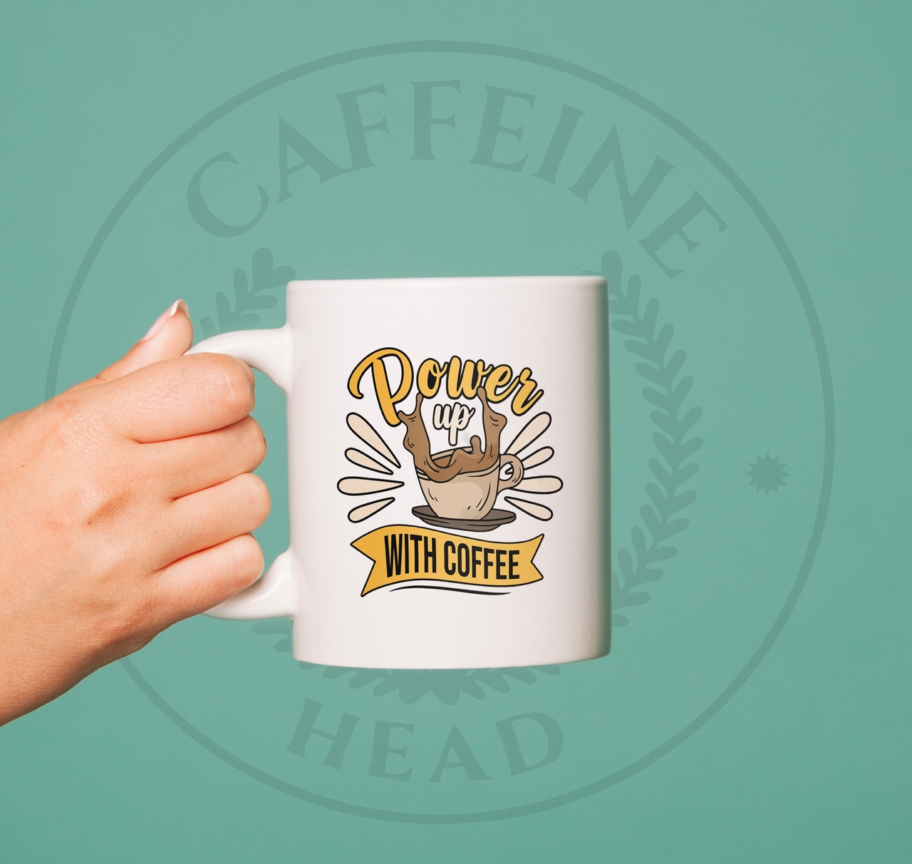 Power up with coffee mug